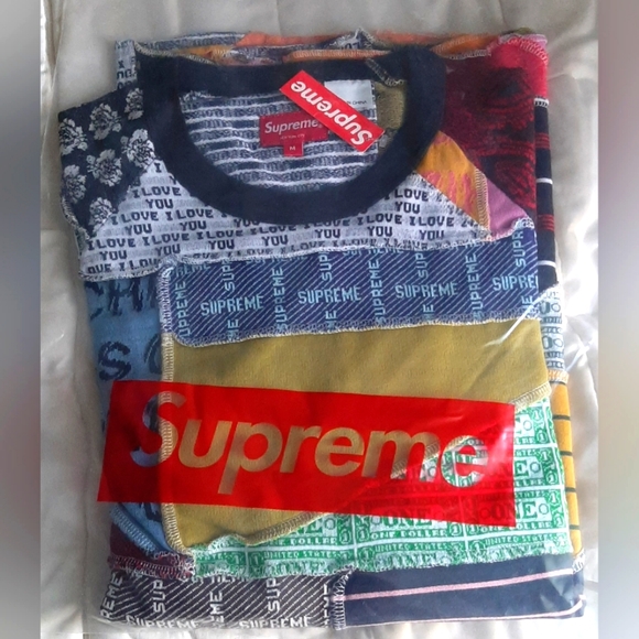 Supreme Patchwork Jaquard L/S Top *SS23* *NWT* - Picture 7 of 7